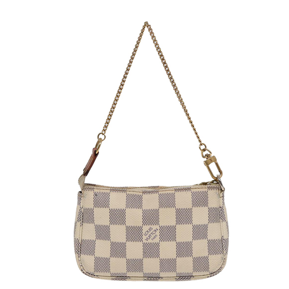 LOUIS VUITTON Damier Azur Mini Pochette Accessoires Pouch N63005 LV Auth 86634 - Picture 13 of 16